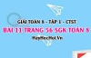 Giải bài 11 trang 56 Toán 8 Tập 1 SGK Chân trời sáng tạo